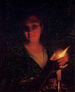 Young Girl with a Candle Godfried Schalcken
